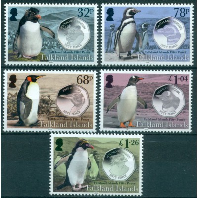 Pingüinos y sus Respectivas Monedas